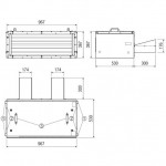 Maico Flachbox für Abluft KFR 9030-A Radialventilator, Kanalmaß 900 x 300 