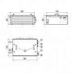 Maico Flachbox für Zuluft KFD 9030 Diagonalventilator, Kanalmaß 900 x 300 