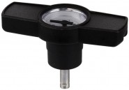 Simplex Knebelgriff m. Thermometer DN20-50 Kunststoff, Metall schwarz 