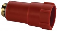 Simplex Baustopfen m. Messing-Gewinde G1/2a Kunststoff, MS rot 
