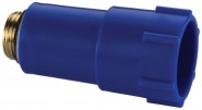 Simplex Baustopfen m. Messing-Gewinde G1/2a Kunststoff, MS blau 