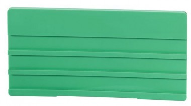 Simplex Bezeichnungsschild o. Leerleisten 100 x 50mm Kunststoff grün 