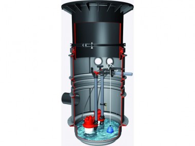 KESSEL-Pumpstation Aqualift S im Schachtsystem LW 600 KTP500 